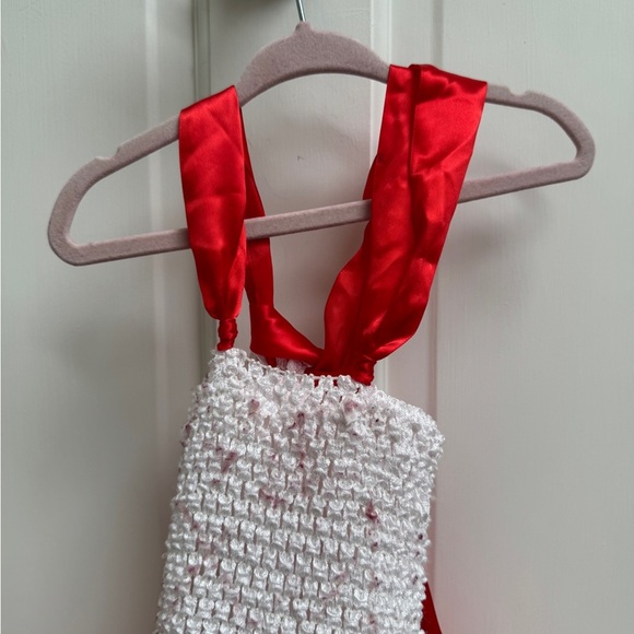 Disney 3T Girls Toy Story Forky Red and White Halloween Tutu Costume Dress - Picture 3 of 6